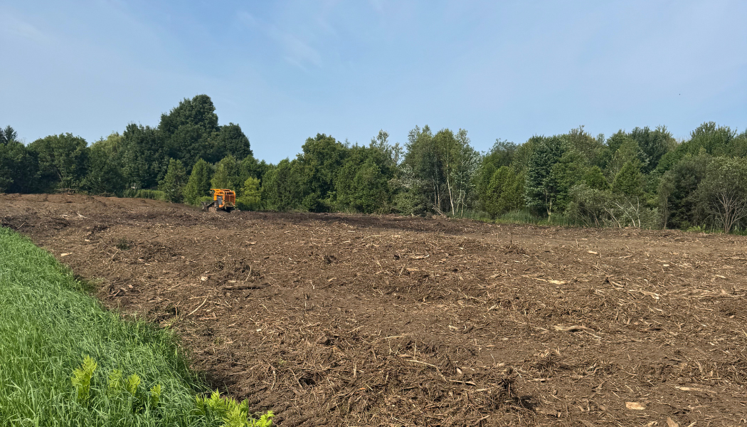 Broyage terrain agricole